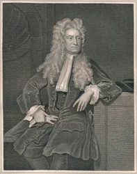 Sir Isaac Newton, c1700, början av mitten av 1800-talet.
