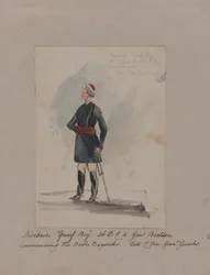 Bimbashi "Yusuf Bey" A.D.C. till genl. Beatson befaller Bashi Bazouks. Sen C. Fox. Grenr Guards