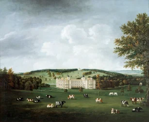 Audley End and the Ring Hill Temple c.1788 (olja på duk)