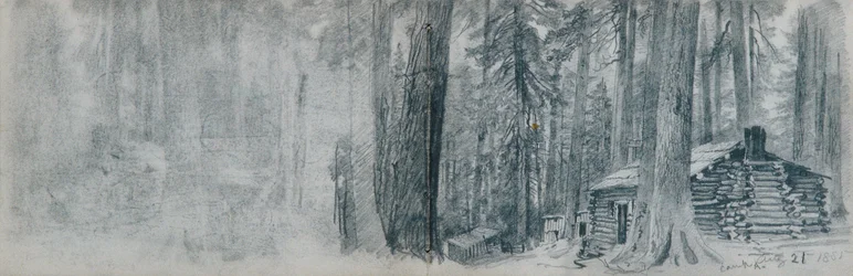 Skissbok med landskapsmotiv från nordvästra Stilla havet