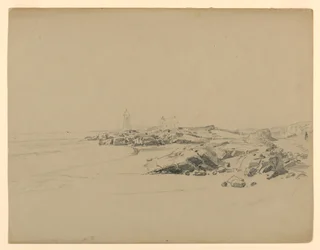 Studie av stranden, Point Judith, RI