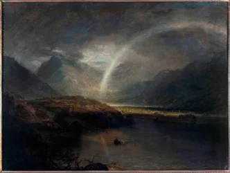 Lake Buttermere, med en del av Cromackwater, Cumberland, en dusch