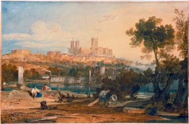 Lincoln Cathedral från Holmes, Brayford