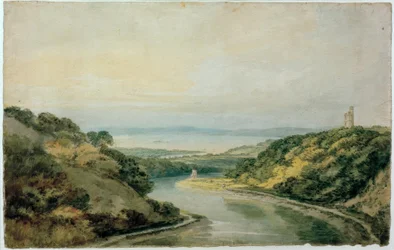 Avon Gorge ser mot Bristol Channel, med Cooks Folly
