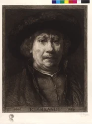 Självporträtt av Rembrandt