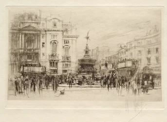 Piccadilly Circus, vy mot Lower Regent Street, med Criterion Theatre bakom
