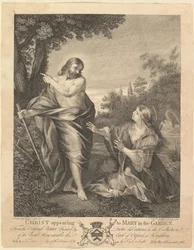 Kristus visar sig för Maria i trädgården, före 1766.