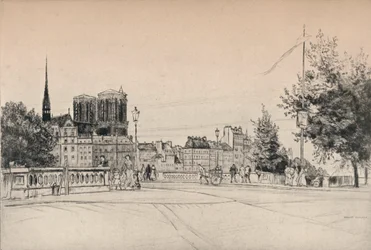 Tornen i Notre-Dame, 1915