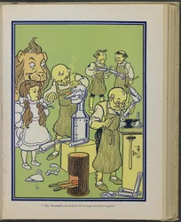 "Tennsmeden arbetade i tre dagar och fyra nätter", illustration från "Den underbara trollkarlen från Oz" av Lyman Frank Baum
