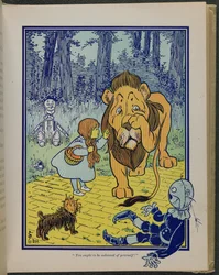"Du borde skämmas för dig själv", illustration från "Den underbara trollkarlen från Oz" av Lyman Frank Baum