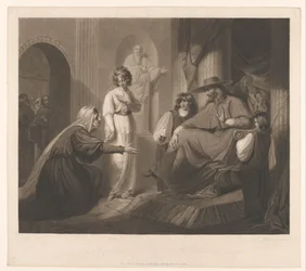 Publik med en kardinal The Benevolent Cardinal / Le bienfaisant Cardinal (titel på objekt)