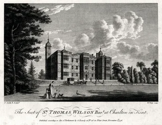 Sir Thomas Wilson Barts säte i Charlton i Kent, 1776