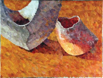 Stilleben, Koyama Vessels, 2014 (Oil on Canvas)
