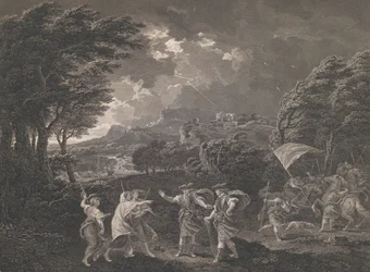 Macbeth and the Witches Shakespeare, Macbeth, akt 1, scen 1, 1770.