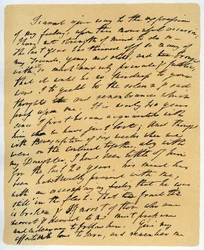Brev från William Wordsworth om Samuel Taylor Coleridges död den 29 juli 1834.