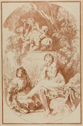 Bathsheba, från A Collection of Prints in Imitation of Drawings