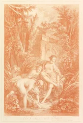The Graces au Bain The Graces at the Bath, 1756.