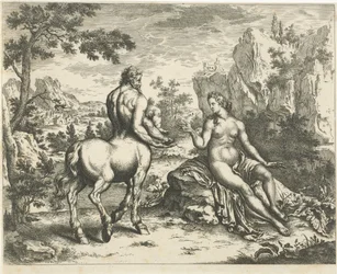 Ocyrhoe förutspår Chirons och Asclepius öde