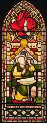 Markus, ca 1870 (målat glas)