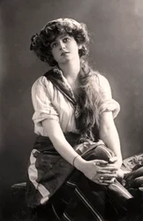 Gabrielle Ray 1883-1973, engelsk skådespelerska, tidigt 1900-tal.