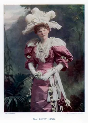 Letty Lind, skådespelerska och dansare, 1901.