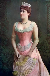 Lillie Langtry 1853-1929, engelsk skådespelerska, 1899-1900.