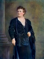 Wilson Barrett 1846-1904, engelsk skådespelare, teaterchef och dramatiker, 1899-1900.
