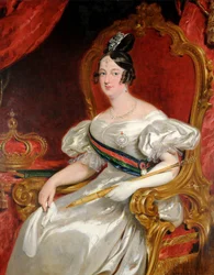 Porträtt av D. Maria II, drottning av Portugal