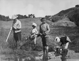 Indien: beckasinjakt, 1870