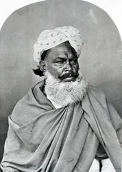 Porträtt av en indisk man, från "The Costumes and People of India", c.1860
