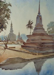 870 Sunrise, Wat Maharatat, Sukhotai