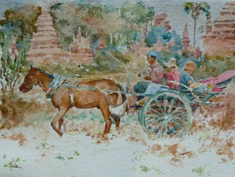 924 En tur runt templen, Bagan