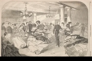 Ett kadetthopp vid West Point, 1859.