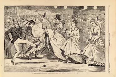 A Parisian Ball--Dancing at the Mabille, Paris, från Harper