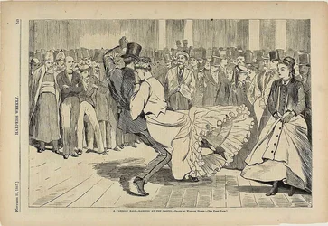 En parisisk bal dansar på kasinot