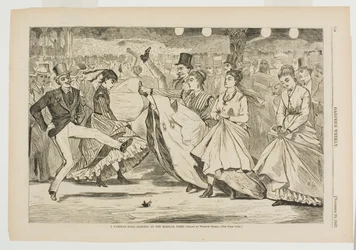 En parisisk bal som dansar på Mabille, Paris