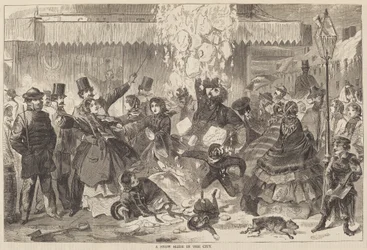 A Snow Slide in the City, publicerad 1860.