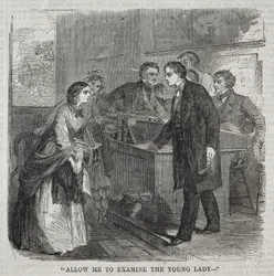 Tillåt mig att undersöka den unga damen, 1860.