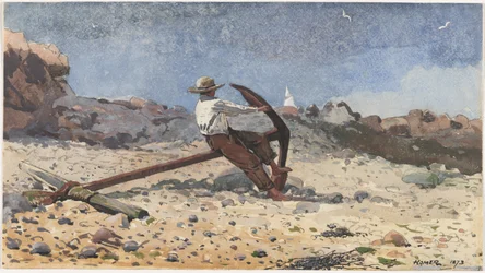 Pojke med ankare, 1873.