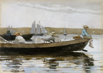 Pojkar i en dory, 1873.