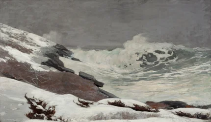 Kusten på vintern, 1892