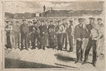 Besättningen på United States Steam-Sloop Colorado, skickad till Boston, juni 1861, 1861.