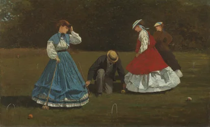 Krockettscen, 1866