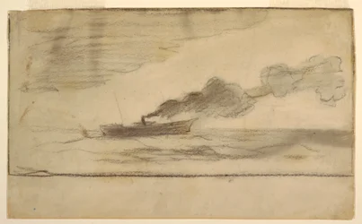 Ritning, fisketrålare, ca 1881