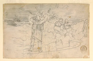 Teckning, Rött ljus, troligen 1883