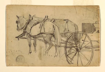 Teckning, studie till "Picknickutflykten", 1868