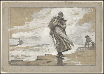 Fisher Girl med nät, 1882