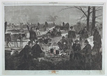 Halt of a Wagon-train, från Harper