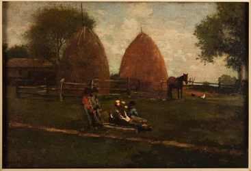 Höstackar och barn