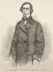 Hon. Charles Hale, parlamentets talman, Massachusetts Legislature, 1859.